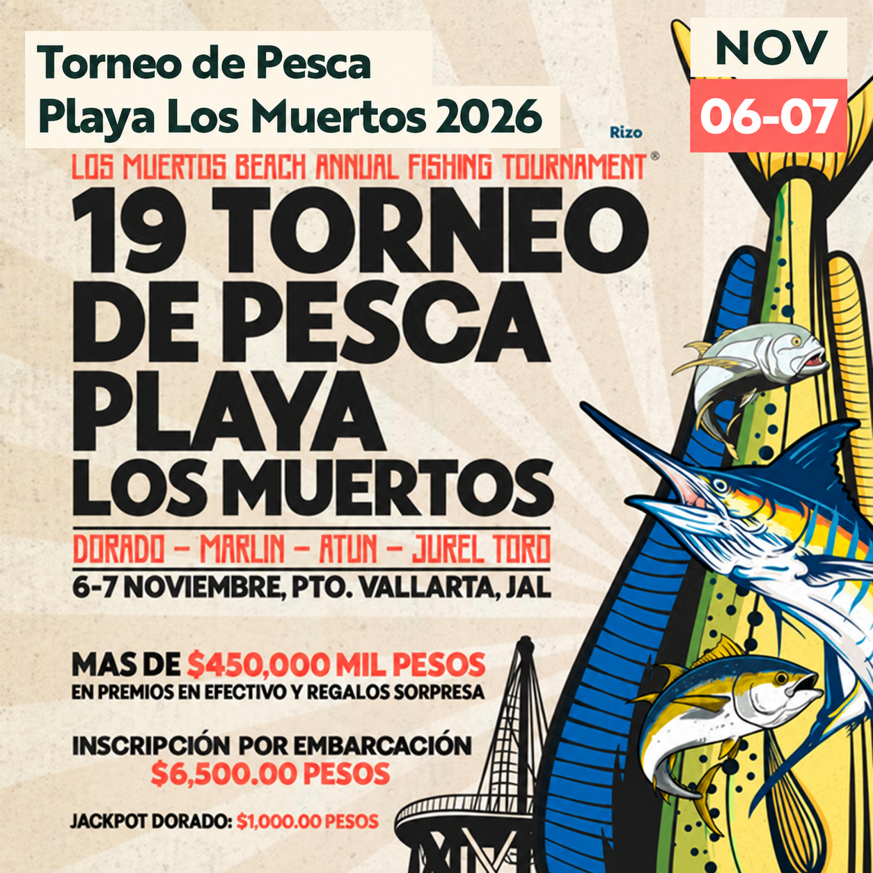 Torneo de Pesca Playa Los Muertos 2026 Event